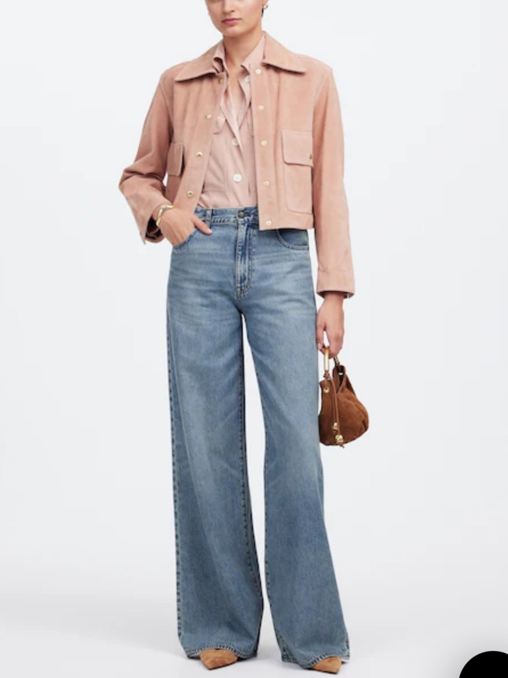 Petite Superwide-Leg Jeans: Airy Denim Edition 31P